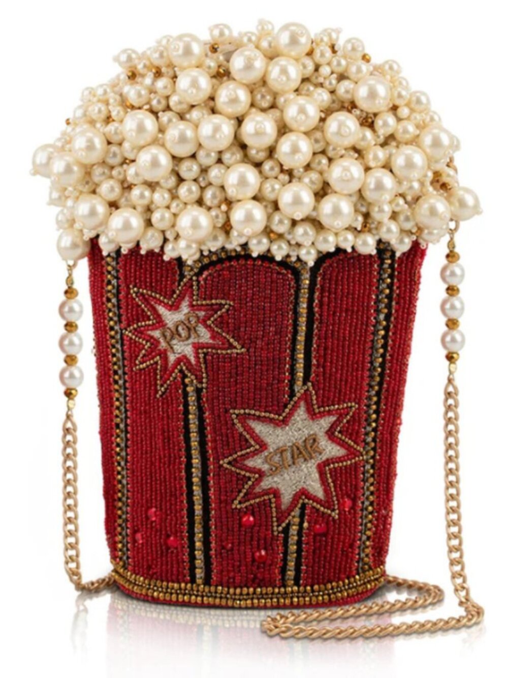 Mary Frances Movie Night Popcorn Bag $210 Retail + FREE Jewelry